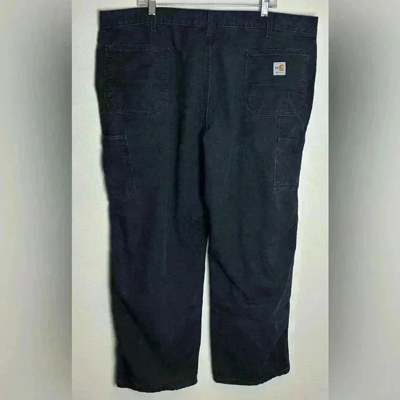 Carhartt Duck Flame Resistant 8-Pocket Utility Work Pants Black 44x30 NFPA 2112 - Picture 2 of 12